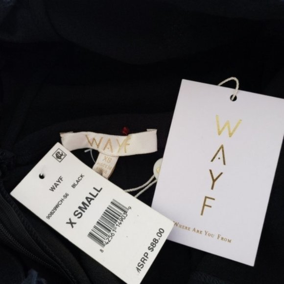 WAYF Anderson Jumpsuit in Black Size XS - Picture 6 of 8